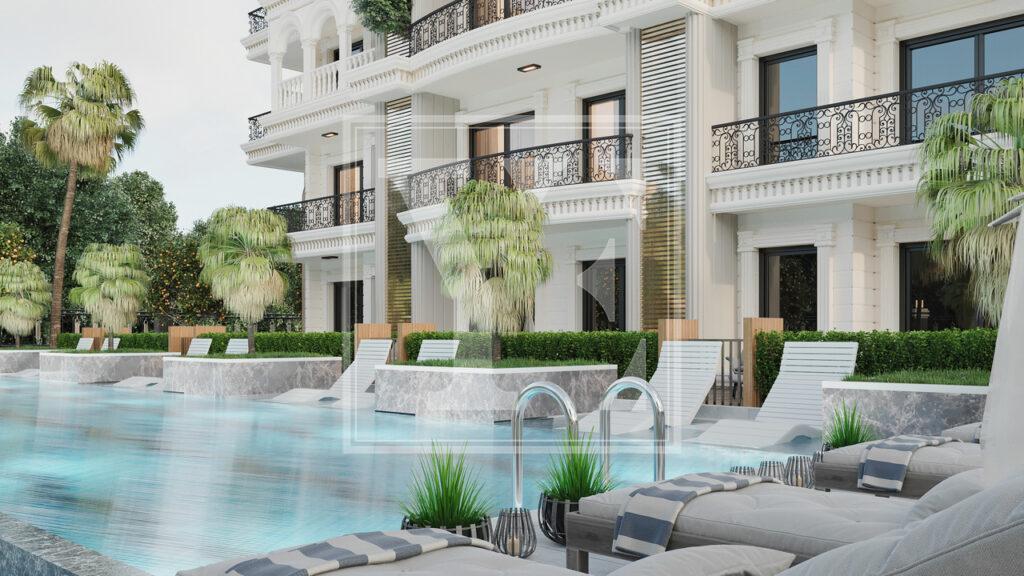 باغ دوبلکس 2+1 در منطقه فوق العاده آوسالار