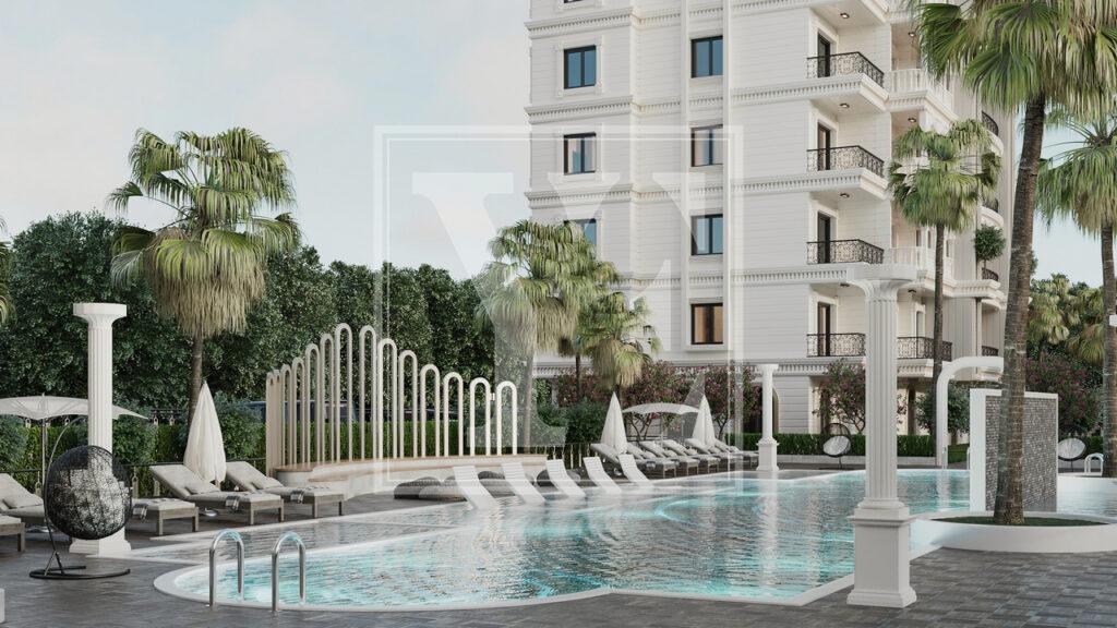 باغ دوبلکس 2+1 در منطقه فوق العاده آوسالار