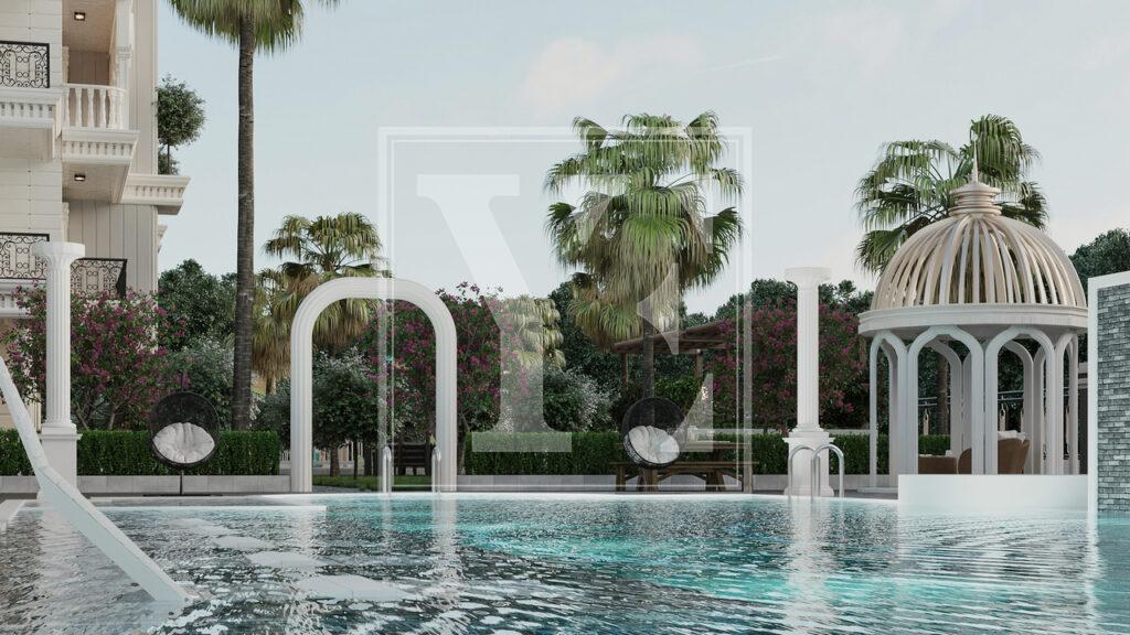 باغ دوبلکس 2+1 در منطقه فوق العاده آوسالار