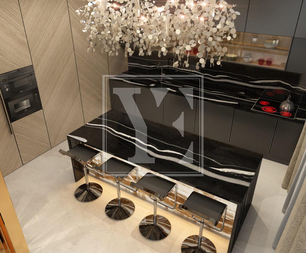 ویلای لوکس و مدرن 3+1 در منطقه زیبا در تپه