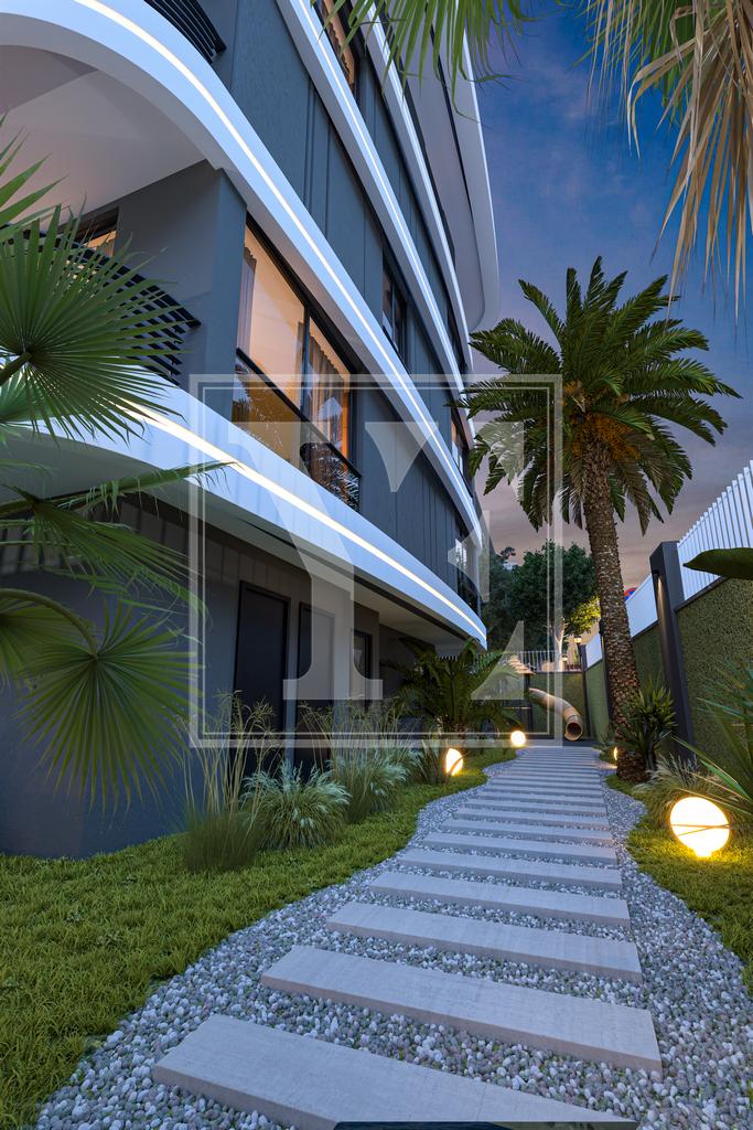 Ausgezeichnete Wohnung 1+1 in Strandnähe im Zentrum von Oba, Alanya.