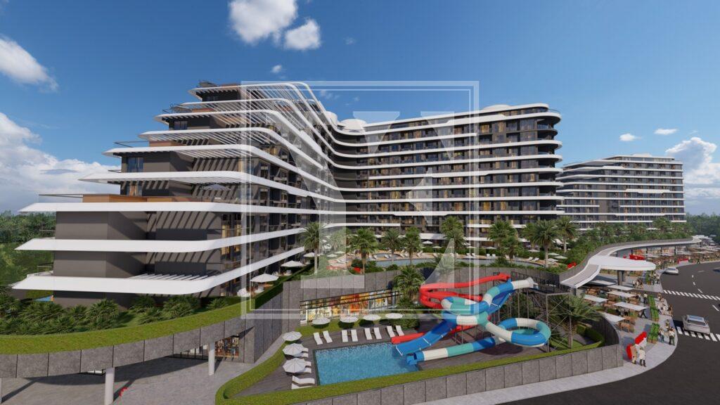 لوکس 2+1 سقف دوبلکس در منطقه در آنتالیا