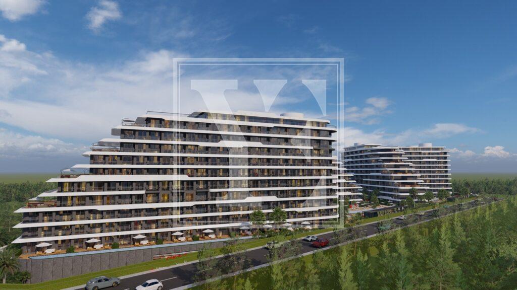 لوکس 2+1 سقف دوبلکس در منطقه در آنتالیا