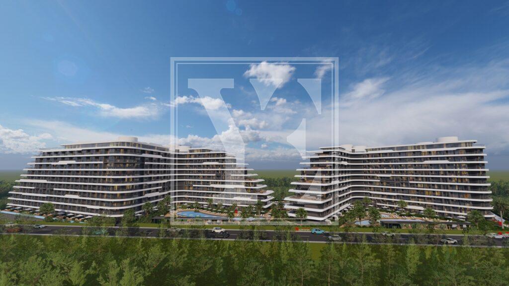 لوکس 2+1 سقف دوبلکس در منطقه در آنتالیا