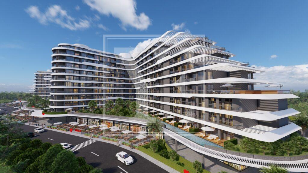 لوکس 2+1 سقف دوبلکس در منطقه در آنتالیا