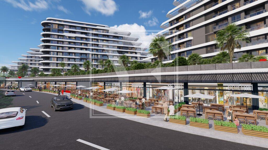 لوکس 2+1 سقف دوبلکس در منطقه در آنتالیا