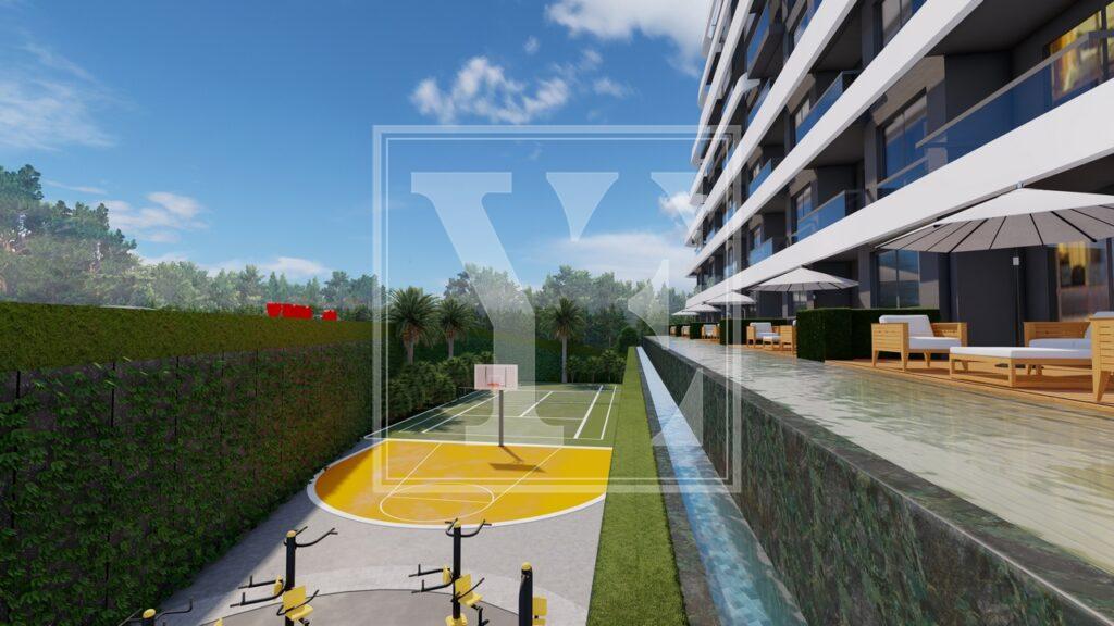 لوکس 2+1 سقف دوبلکس در منطقه در آنتالیا