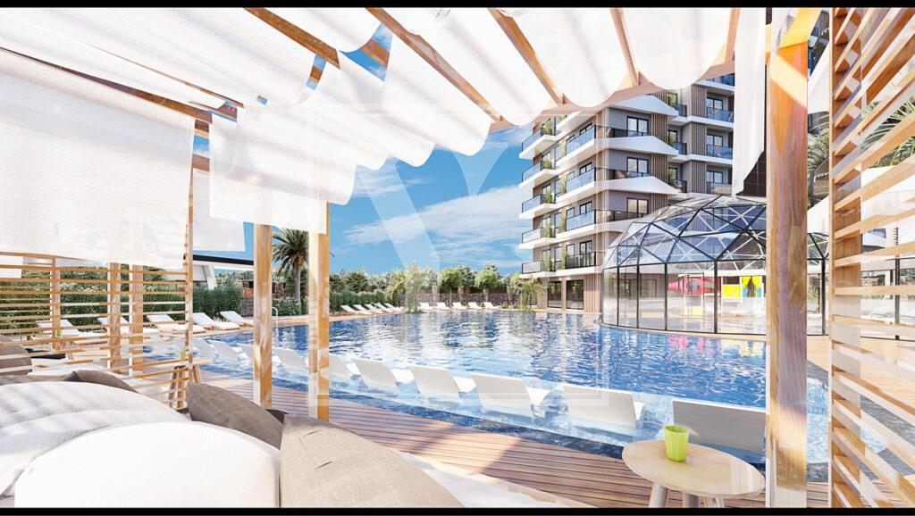 Wonderful apartment 2+1 in the center of Alanya