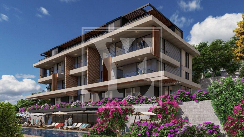 Дуплекс на крыше 3+1 в красивом районе Алании