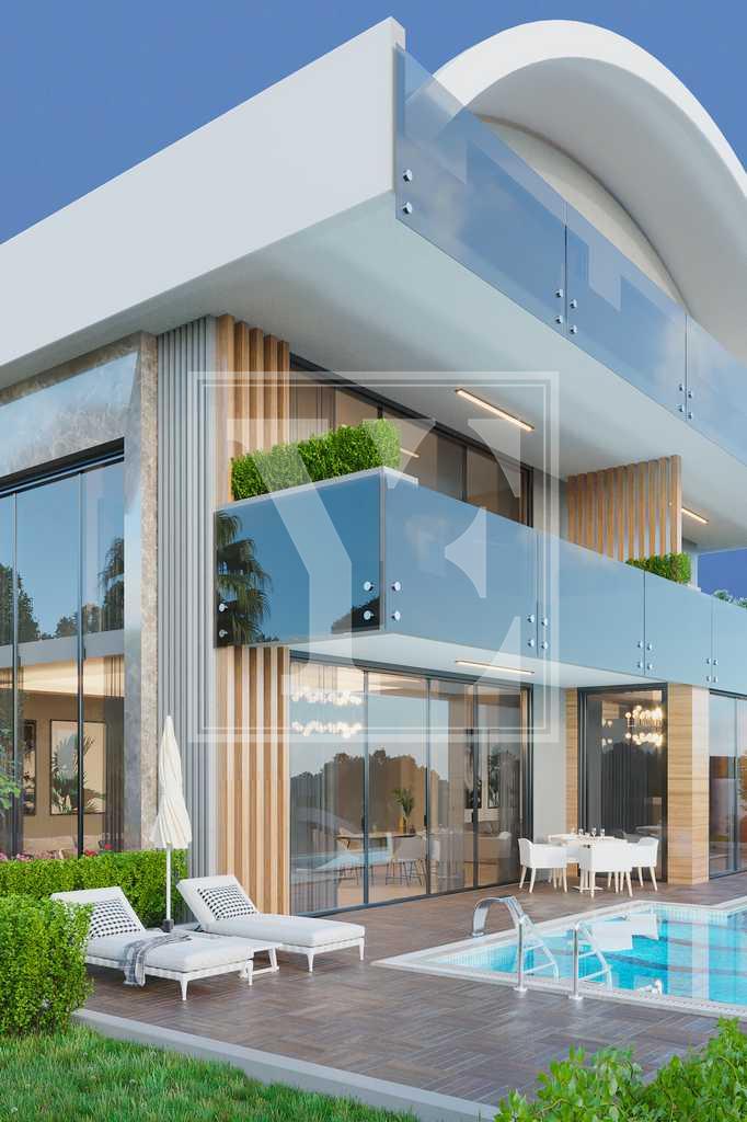 ویلای شیک 4+1 تریبلکس با چشم انداز شگفت انگیز در آلانیا