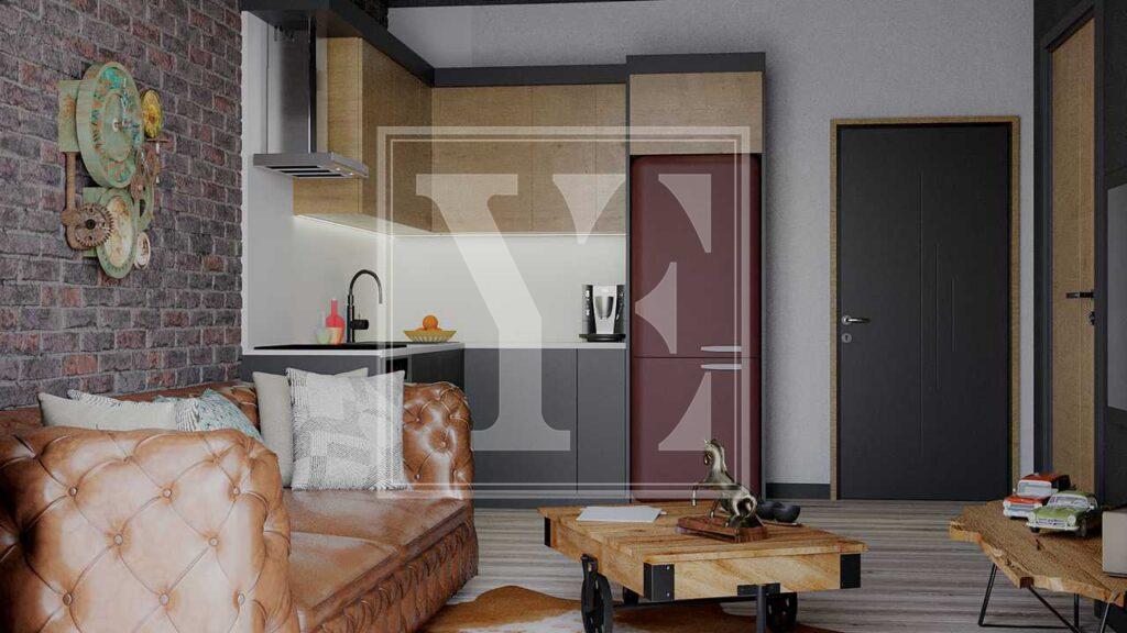 1+1 modern apartment in Oba for Sale