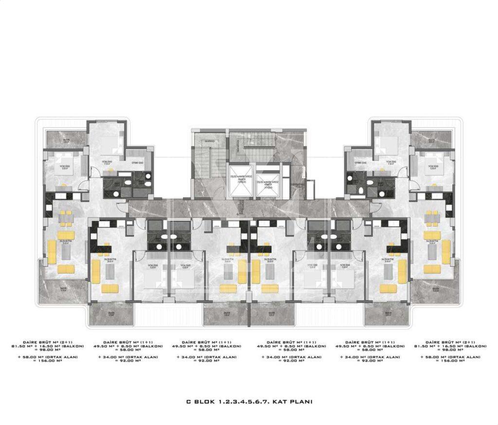 Дивовижна квартира 1+1 у найкращому районі Тосмуру