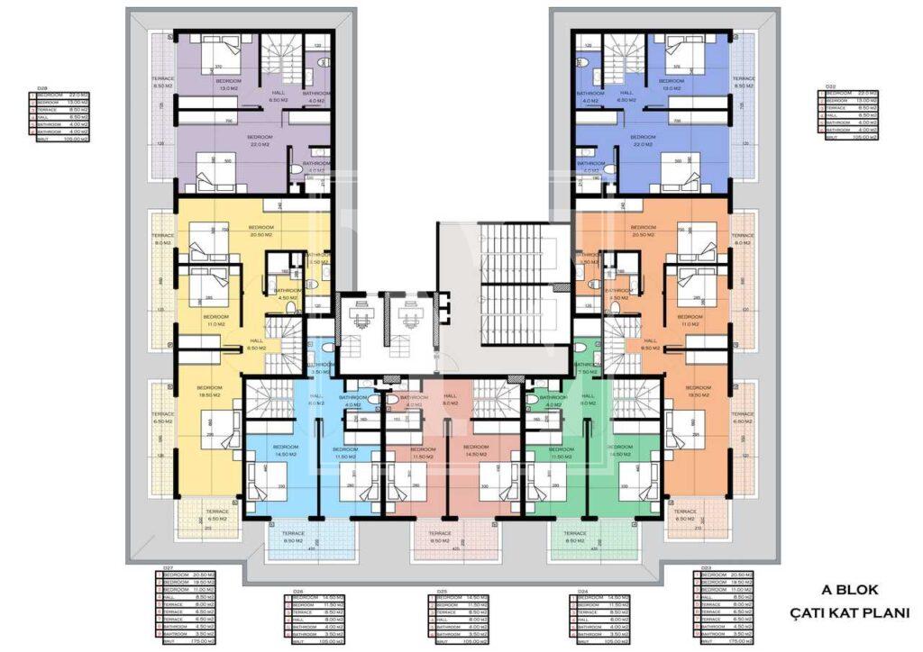 یک بام دوبلکس زیبا 2+1 در منطقه عالی کارگیجک