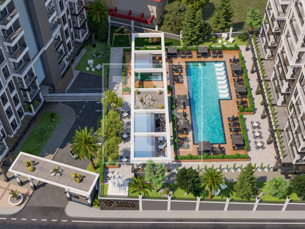 Елегантна квартира 1+1 в красивому районі в центрі Аланії