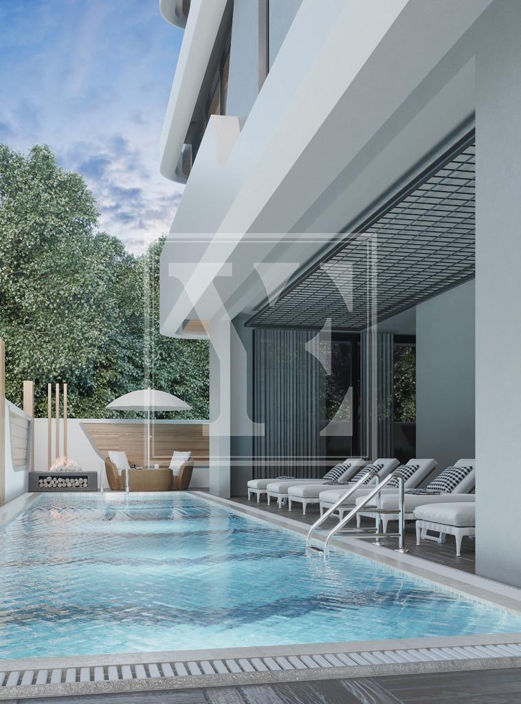 سقف دوبلکس مدرن 2+1 در مرکز آلانیا (فروخته شد)