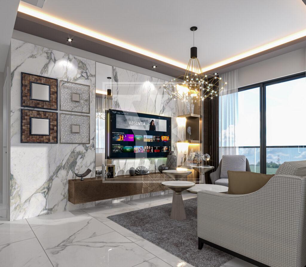 Красивый и роскошный лофт 1+1 недалеко от пляжа в центре Алании (Продано)