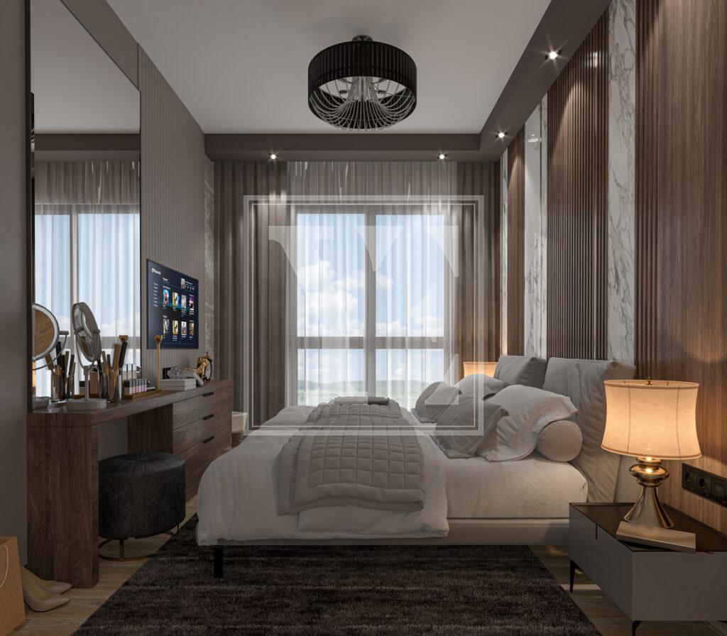 Красивый и роскошный лофт 1+1 недалеко от пляжа в центре Алании (Продано)