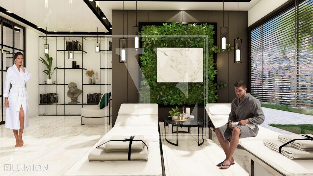 Красивий і сучасний дуплекс на даху 3+1 в елітному проекті в Аланії