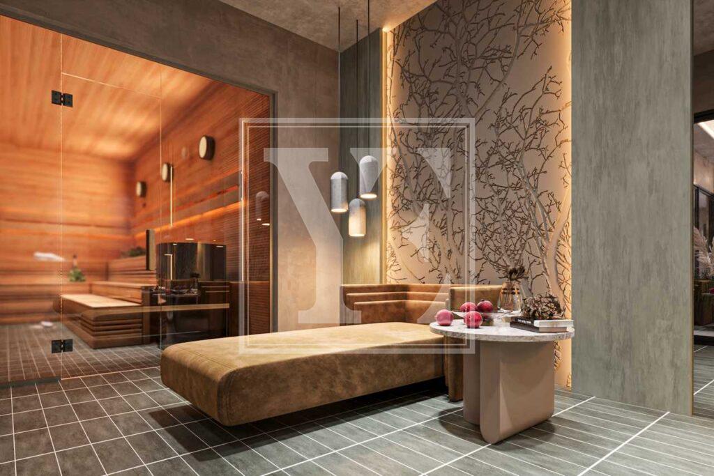 Хороший дуплекс на крыше 2+1 с красивой территорией в Джикджилли, Алания