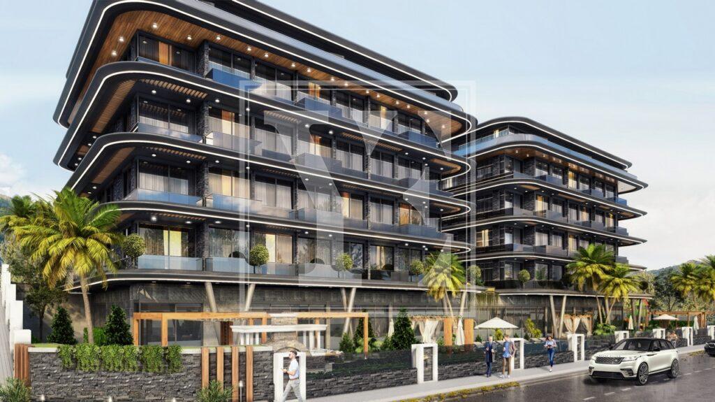 Красивий і сучасний дуплекс на даху 3+1 в елітному проекті в Аланії