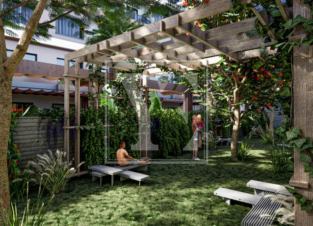 Neue Wohnung 1+1 in der erstaunlichen Anlage in der Gegend von Demirtas