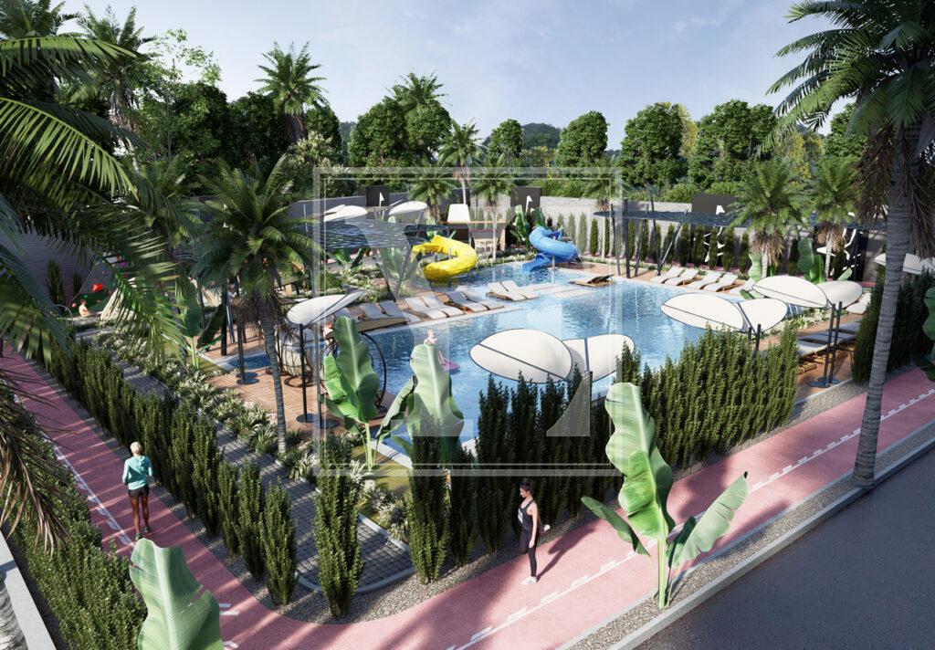 Neue Wohnung 1+1 in der erstaunlichen Anlage in der Gegend von Demirtas