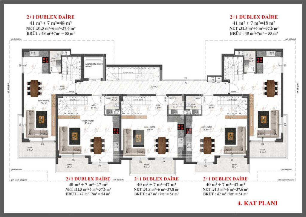 Als Finanzinvestition gehaltene Immobilie 2+1 in der wunderschönen Gegend von Avsallar