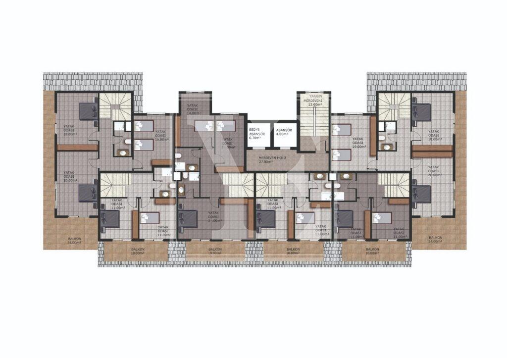 Гарна квартира 1+1 в дивовижному районі Махмутлара