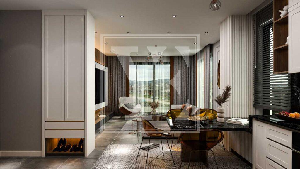 Красивый дуплекс 2+1 в красивом районе Демирташа