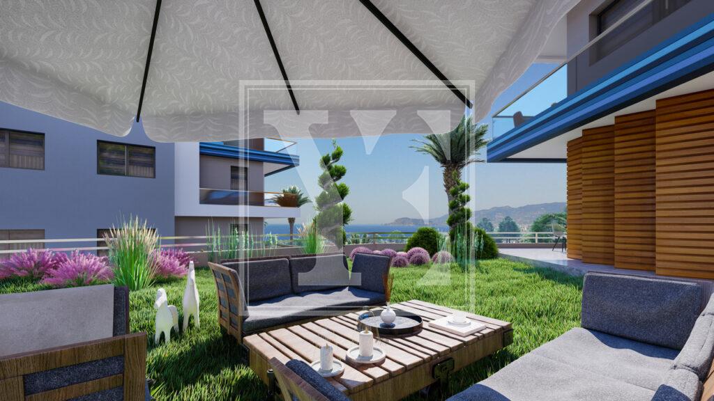 Гарний дуплекс на даху 3+1 для життя в красивому районі Каргиджака