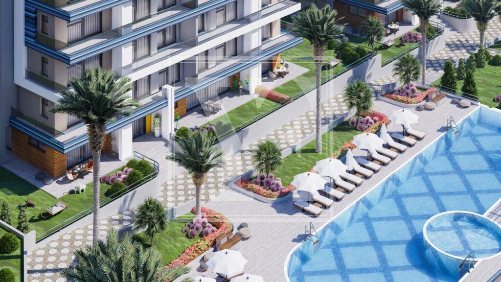 Гарний садовий дуплекс 3+1 для проживання в красивому районі Каргиджака