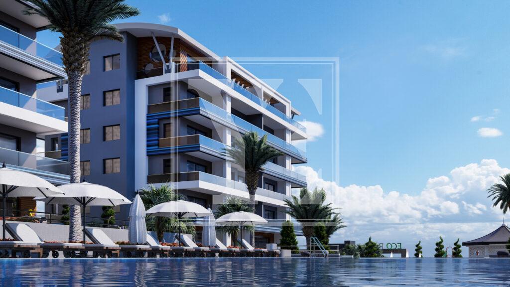 Гарний садовий дуплекс 3+1 для проживання в красивому районі Каргиджака