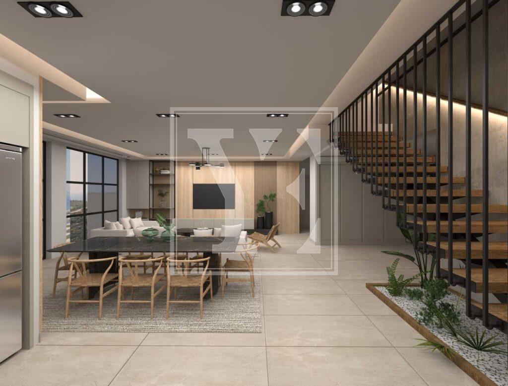 باغ دوبلکس 2+1 در پروژه شگفت انگیز با چشم اندازی عالی از کارگیجک (فروخته شد)