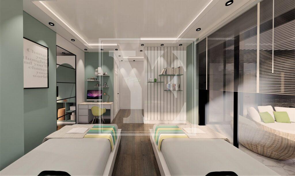 Дворівнева вілла в красивому районі Бекташ