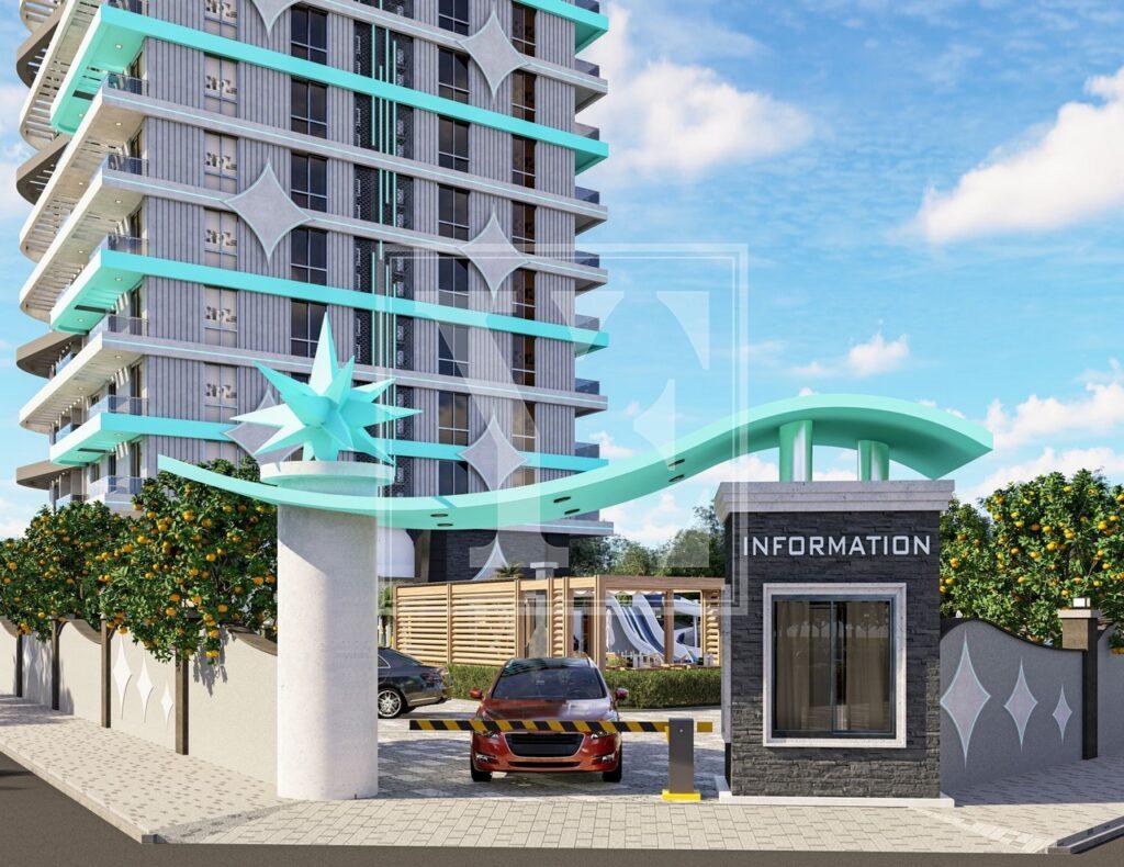 آپارتمان شگفت انگیز 2+1 برای زندگی در مجتمع زیبا در منطقه محمودلار