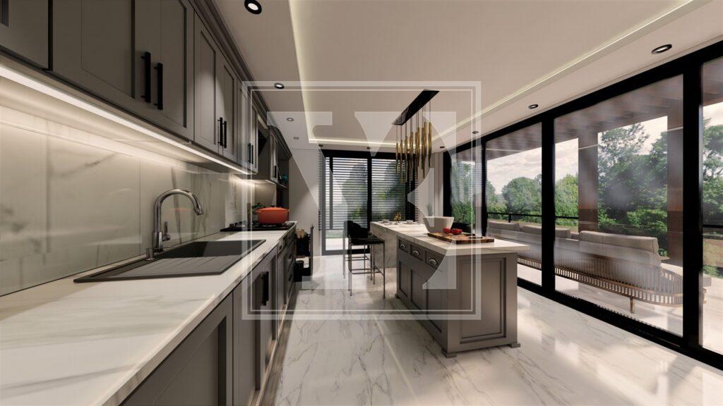 Дворівнева вілла в красивому районі Бекташ