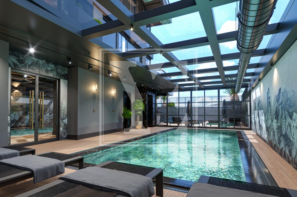 Красивый и роскошный лофт 1+1 недалеко от пляжа в центре Алании (Продано)