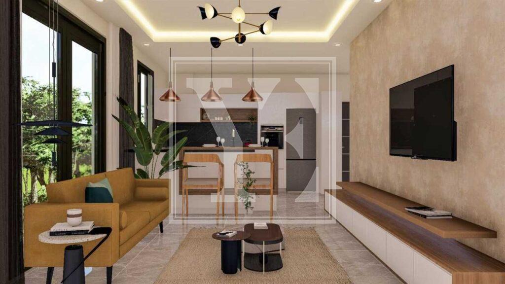 سقف دنج دوبلکس 2+1 در منطقه زیبای آوسالار