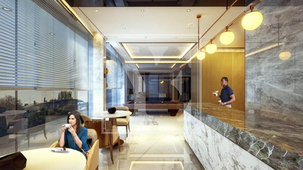 Красивий і сучасний дуплекс на даху 3+1 в елітному проекті в Аланії