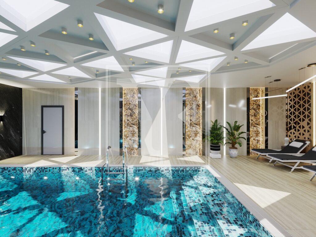 Neue Wohnung 1+1 in der erstaunlichen Anlage in der Gegend von Demirtas