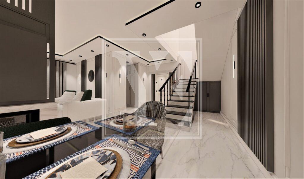 Дворівнева вілла в красивому районі Бекташ