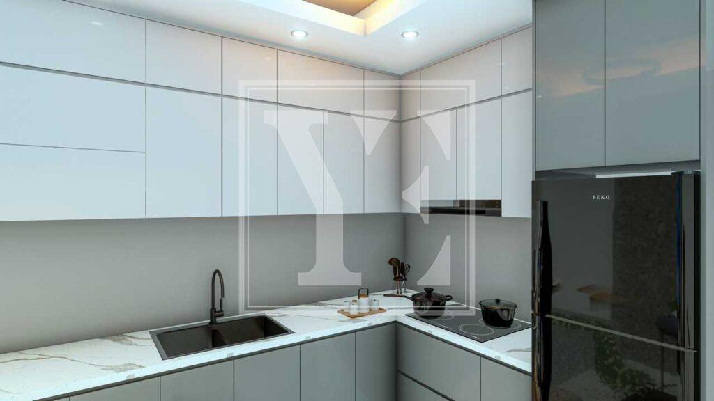 Tolle Maisonette-Wohnung 2+1 in der wunderschönen Gegend in Çiplakli