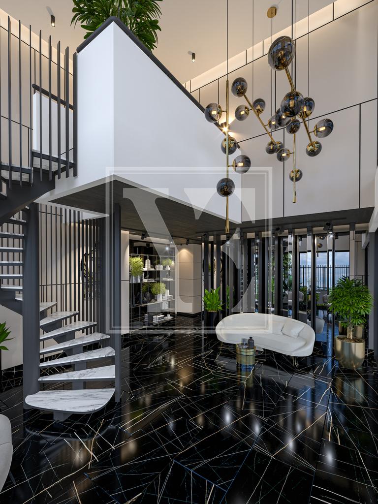 Красивый и роскошный лофт 1+1 недалеко от пляжа в центре Алании (Продано)