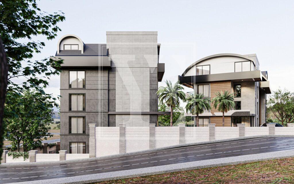 Schöne Garten-Maisonette 2+1 mit schöner Lage in Cikcilli, Alanya