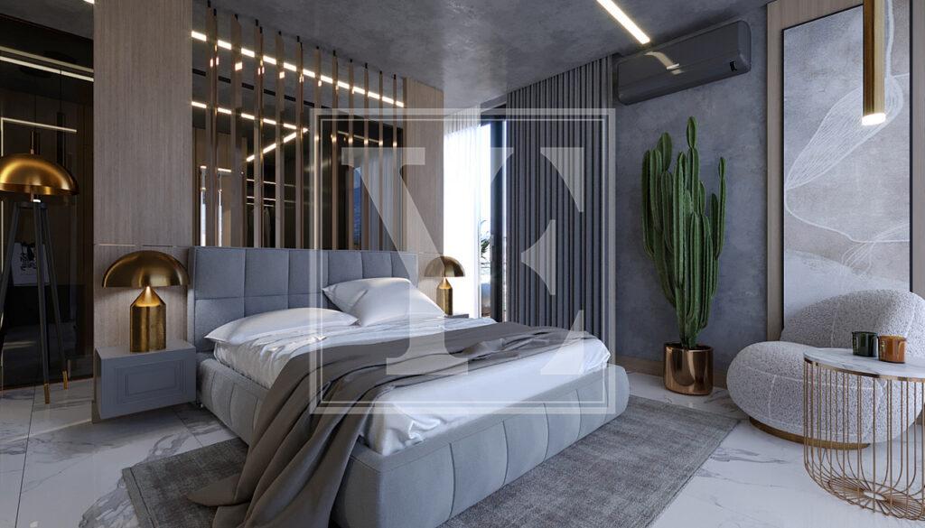 Сучасна вілла 4+1 для проживання з гарним краєвидом в Каргиджаку (Продано)