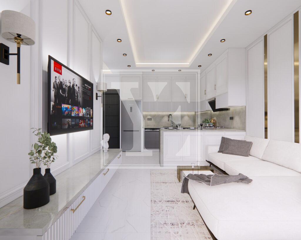 Хороша квартира 1+1 для інвестицій в красивому районі в Авсалларі