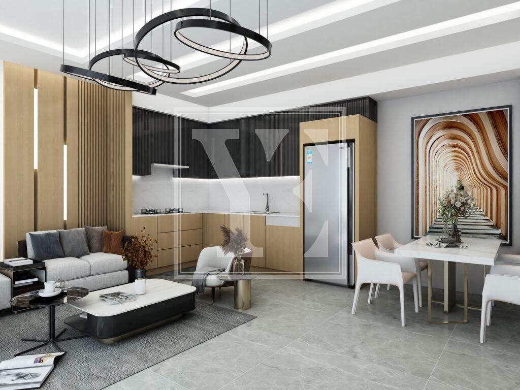 آپارتمان فوق العاده 2+1 در مرکز آلانیا