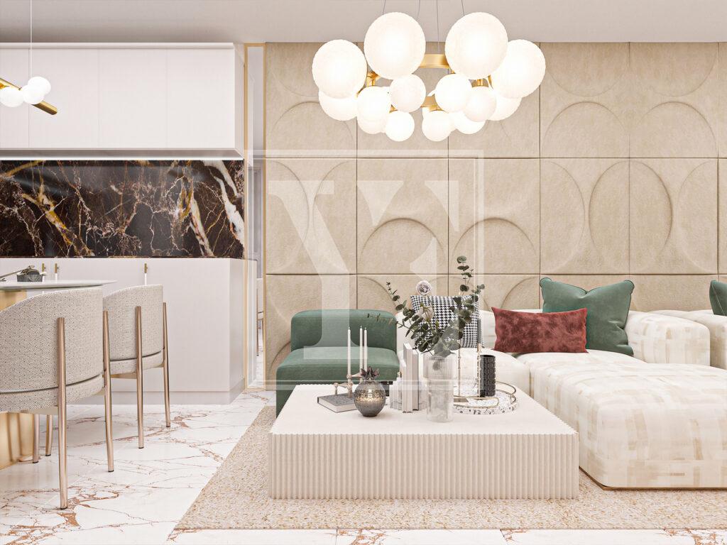 Замечательная квартира 1+1 в красивом проекте в районе Оба