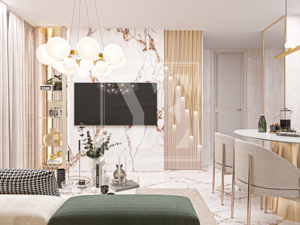 Замечательная квартира 1+1 в красивом проекте в районе Оба