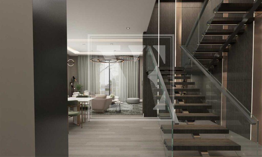 ویلای شیک 4+1 تریبلکس با چشم انداز شگفت انگیز در آلانیا